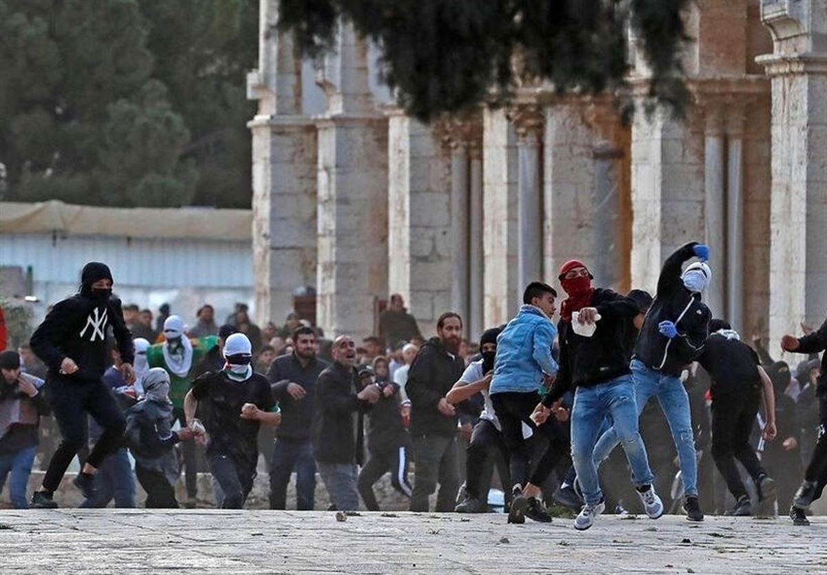 درگیری در مسجدالاقصی/ تعداد مجروحان فلسطینی به ۴۲ نفر رسید