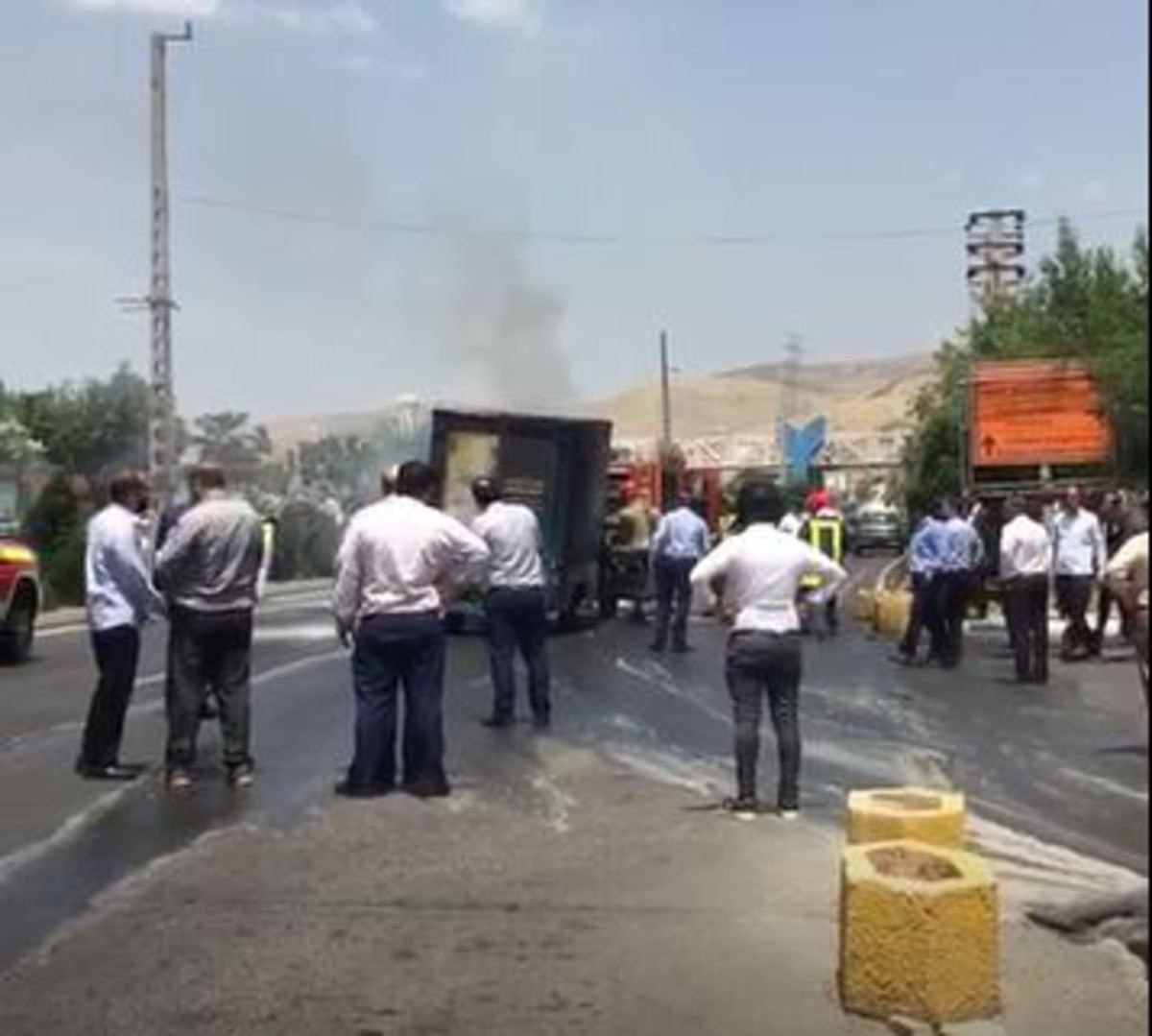 ببینید| انفجار نیسان آبی در تهران