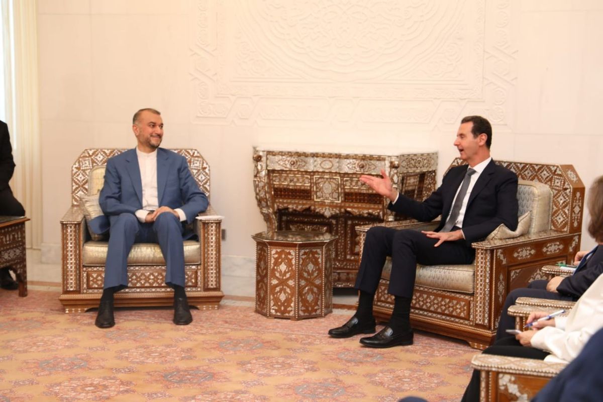 امیرعبداللهیان در دیدار با بشار اسد:  ادعای غربی‌ها مبنی بر تلاش برای ثبات در سوریه واقعی نیست