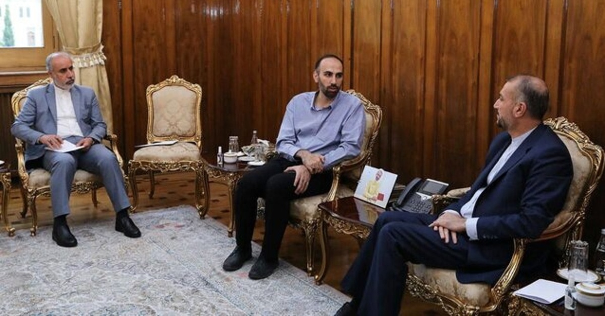 دیدار فرزند حمید نوری با وزیر امور خارجه
