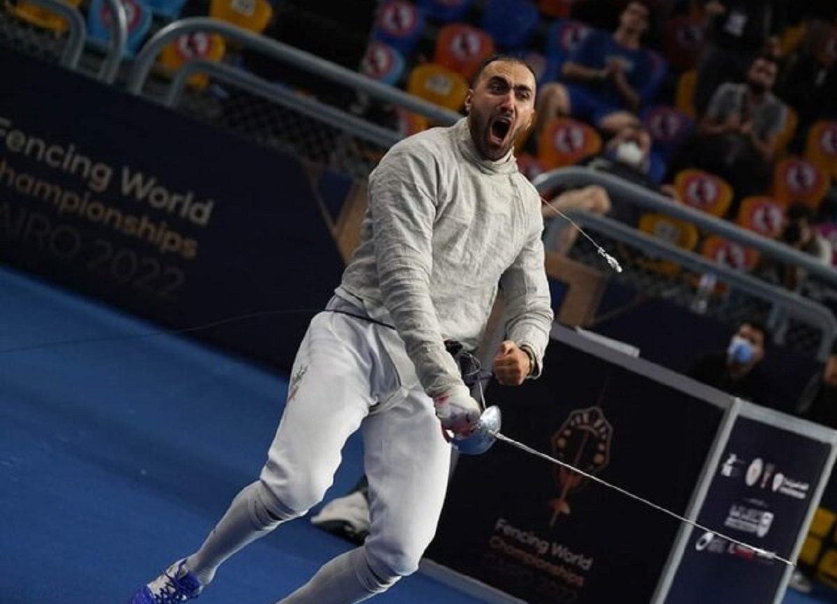 علی پاکدامن در یک قدمی کسب مدال قهرمانی شمشیر بازی جهان