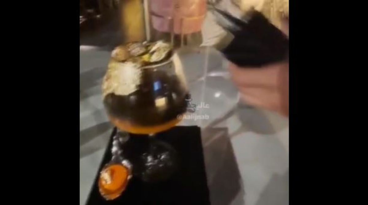 ببینید | سرو نوشیدنی با ورق طلا در رستوران لاکچری تهران