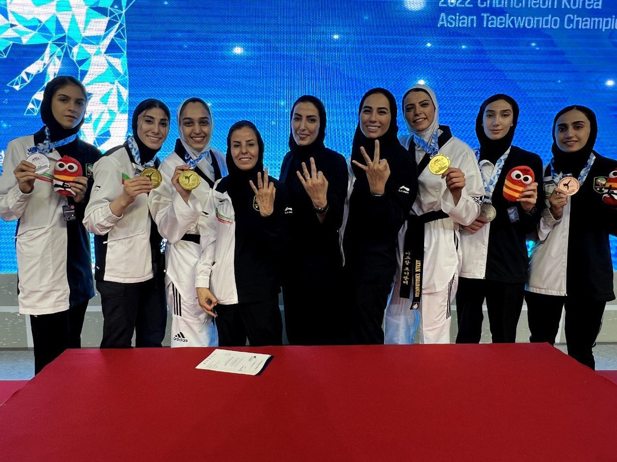 تکواندوی زنان ایران قهرمان آسیا شد