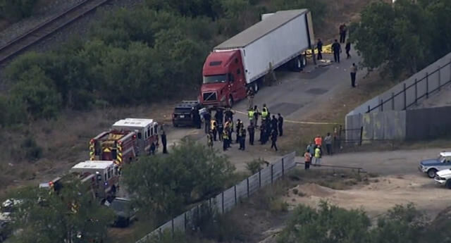 ببینید| کشف 46 جسد در کامیونی در تگزاس آمریکا