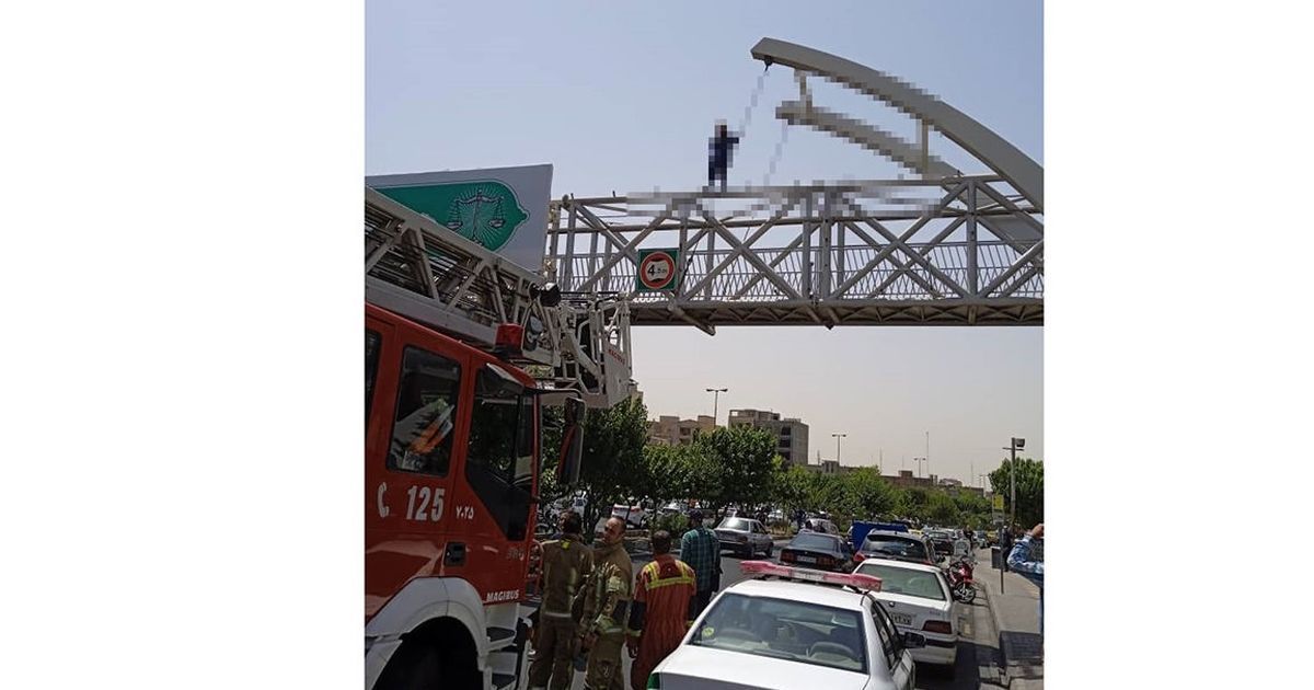 ببینید| اقدام به خودکشی زن جوان در اتوبان شیخ فضل الله تهران