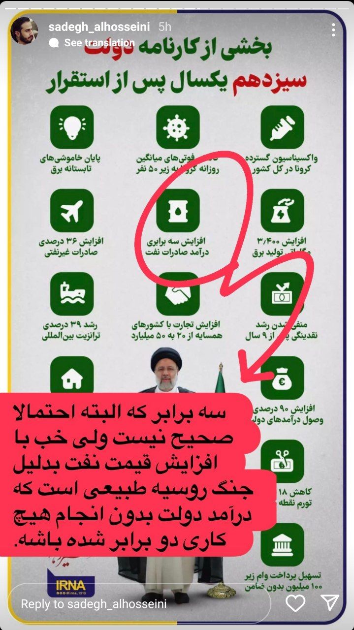 راستی آزمایی کارنامه یکساله دولت سیزدهم (اینفوگرافیک)