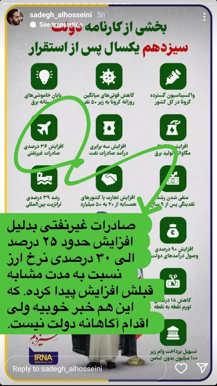 راستی آزمایی کارنامه یکساله دولت سیزدهم (اینفوگرافیک)