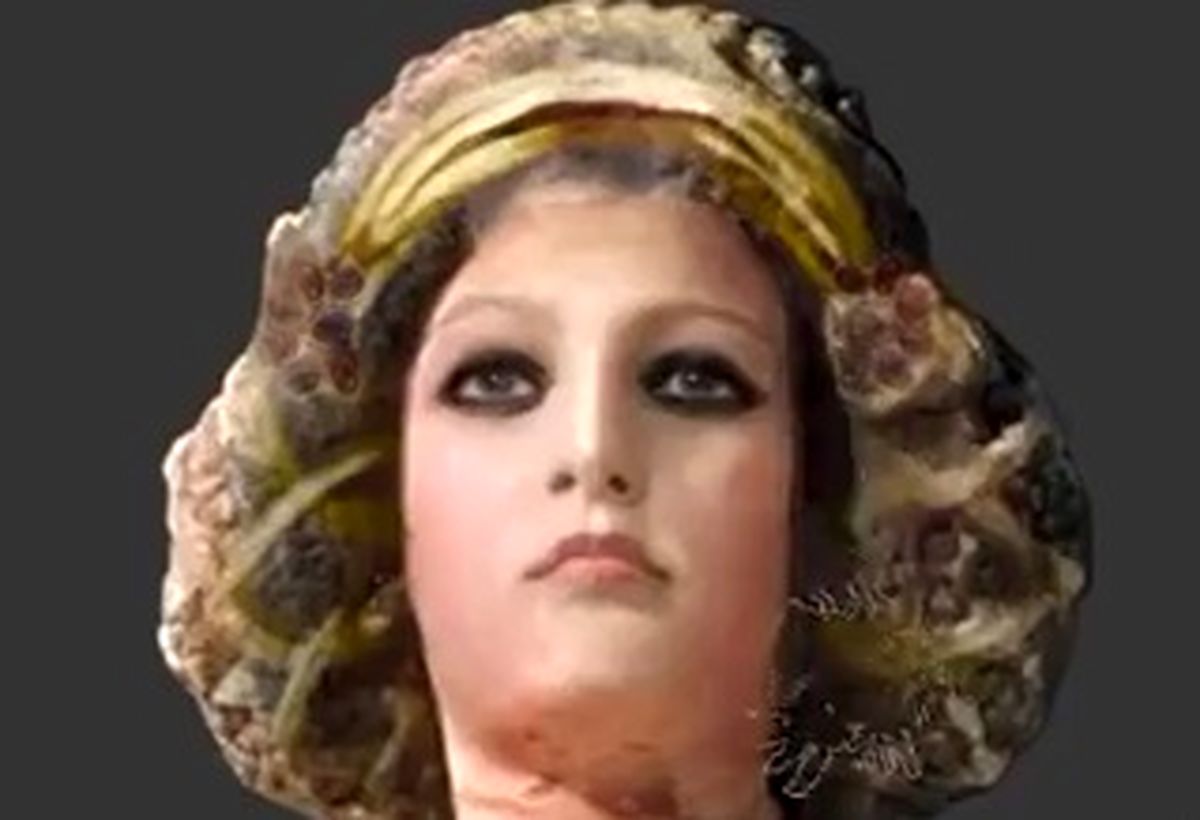 ببینید| بازسازی چهره تندیس یک زن مربوط به دوره اشکانیان