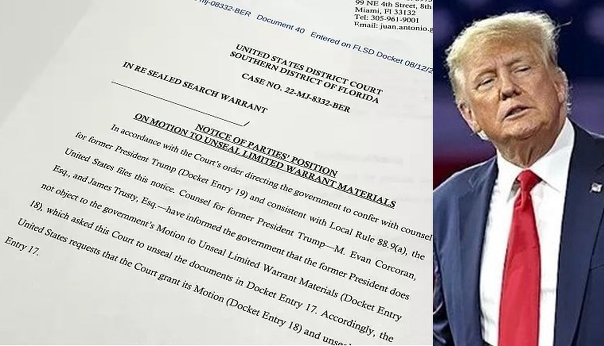 دادگستری آمریکا: ترامپ اسناد محرمانه درخصوص توافق هسته‌ای را مخفی کرده بود