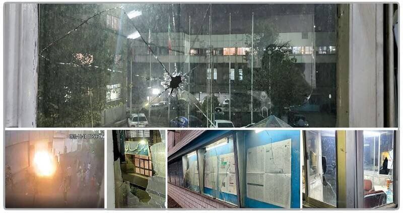 حمله معترضان به ساختمان روزنامه کیهان (+عکس)