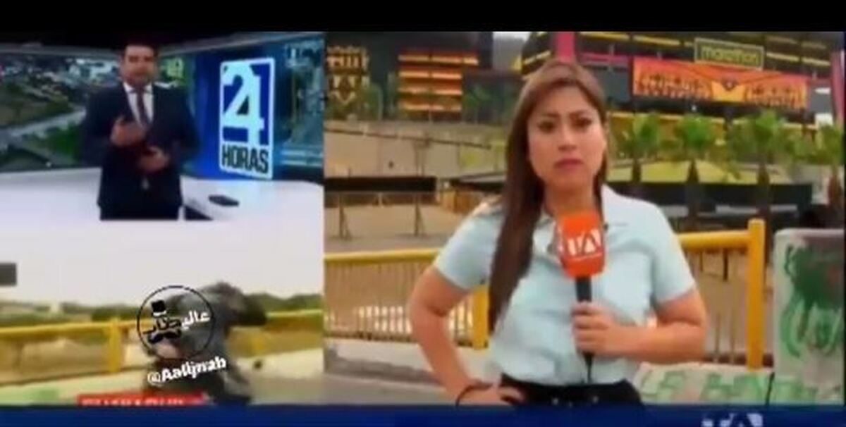 ببینید | اکوادور؛ سرقت مسلحانه از خبرنگار در حین پخش زنده