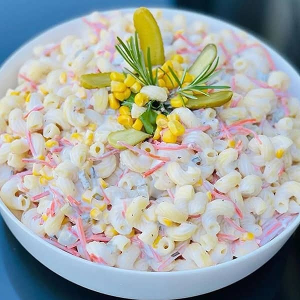 طرز تهیه سالاد ماکارونی ترکیه ای