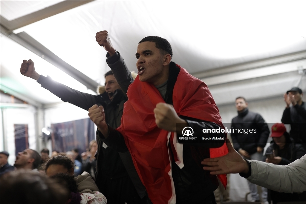 شادی مراکشی ها بعد از پیروزی تاریخی در جام جهانی (+عکس)