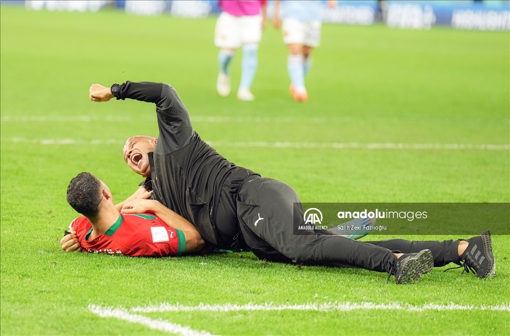 شادی مراکشی ها بعد از پیروزی تاریخی در جام جهانی (+عکس)