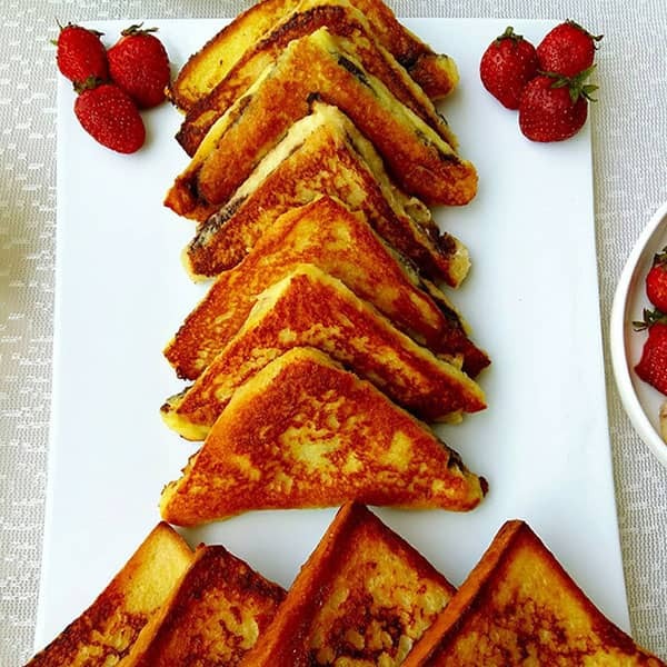 طرز تهیه فرنچ تست شکلاتی