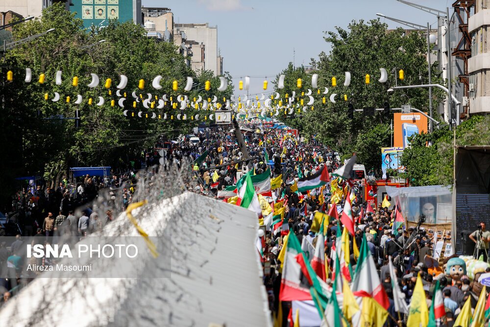 برگزاری راهپیمایی روز قدس در سراسر کشور