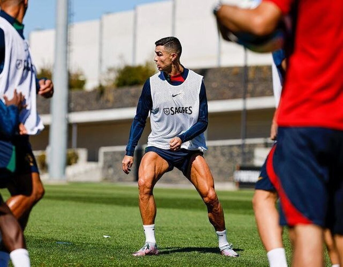 عضله‌های قدرتمند رونالدو سوژه عکاسان ورزشی شد (عکس)