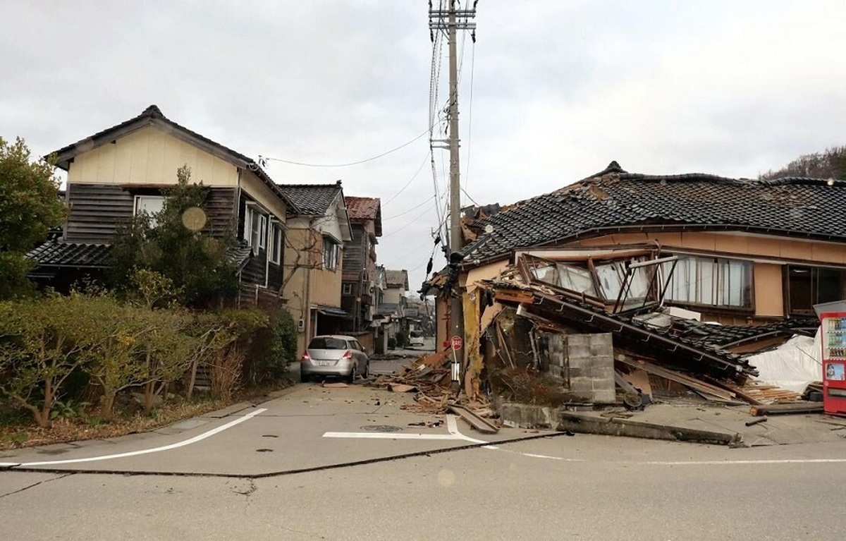صحنه‌ای عجیب پس از زلزله ۷.۶ریشتری ژاپن (فیلم)