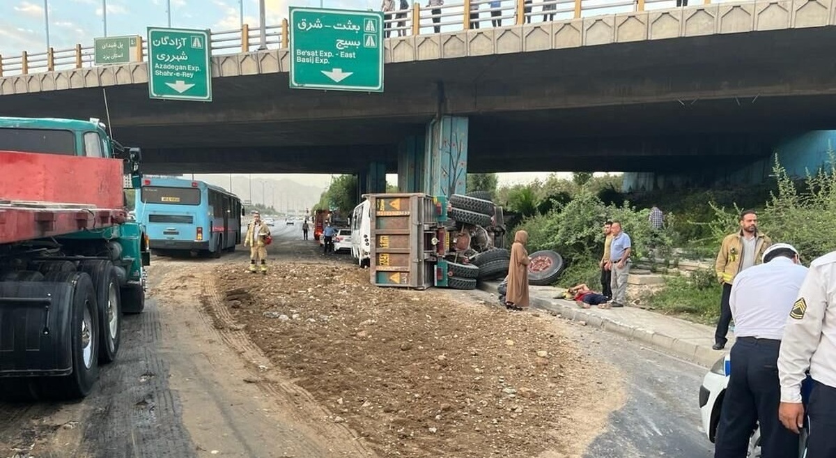 بیشتر تصادف‌های تهران در این بزرگراه تهران رخ می دهد