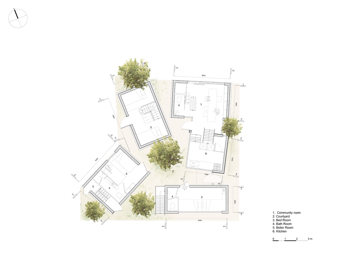 ساخت پنج خانه در زمینی به مساحت تنها 137 متر مربع