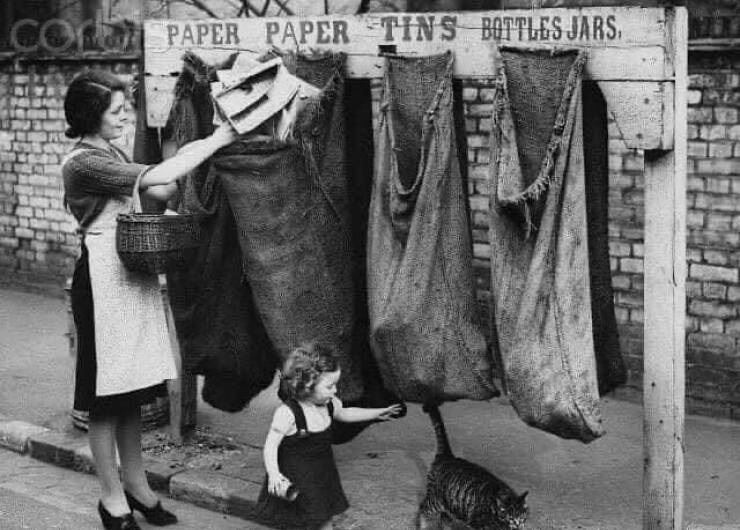 تفکیک زباله از مبدا، لندن دهه 50 میلادی (عکس)