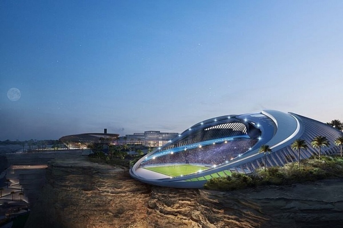 عجیب‌ترین استادیوم دنیا طراحی شد (+عکس)