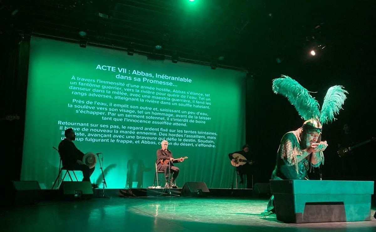 آریا عظیمی‌ نژاد کنسرت - تعزیه حضرت عباس (ع) را در پاریس اجرا کرد (عکس)
