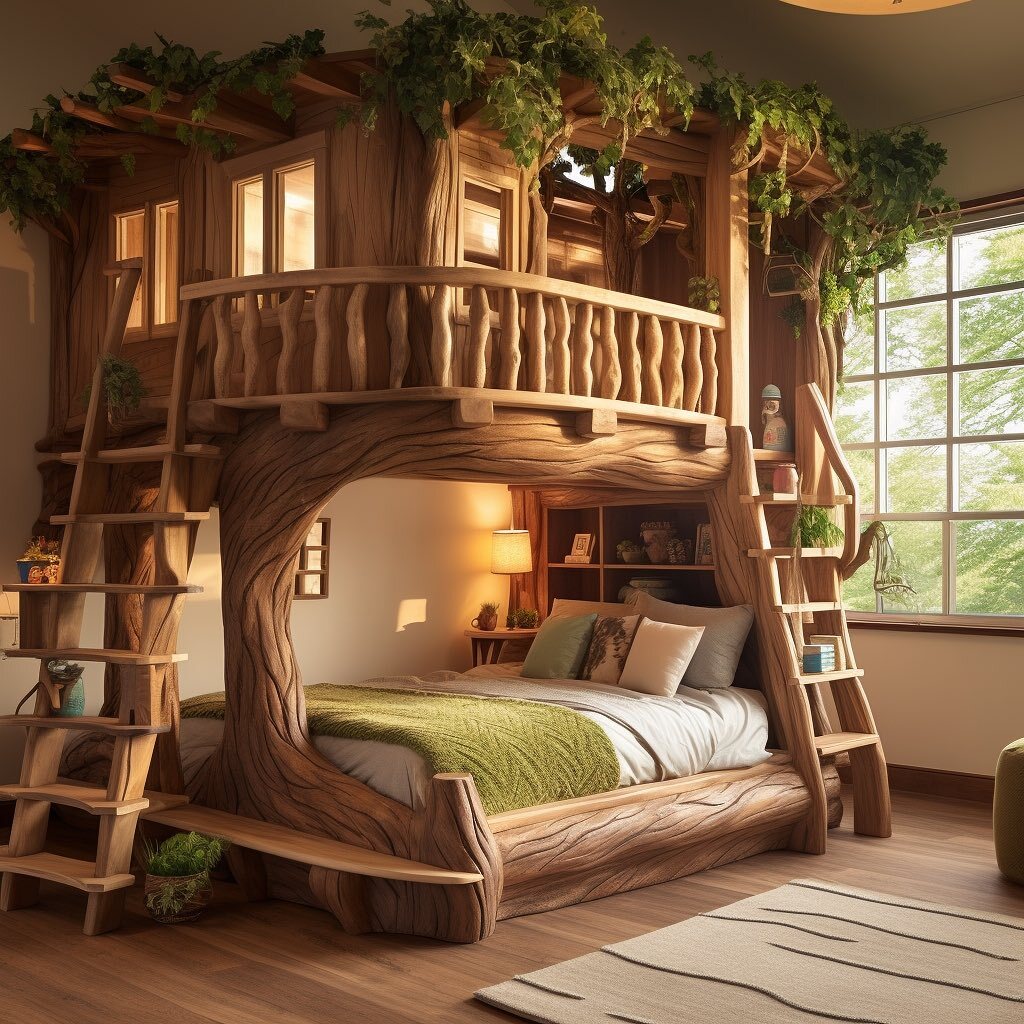 تختخواب های الهام گرفته از خانه درختی (عکس)