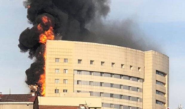 آتش سوزی در بیمارستان