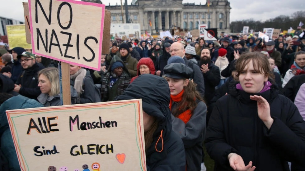 تجمع بزرگ علیه نژادپرستی و احزاب راست افراطی در برلین آلمان