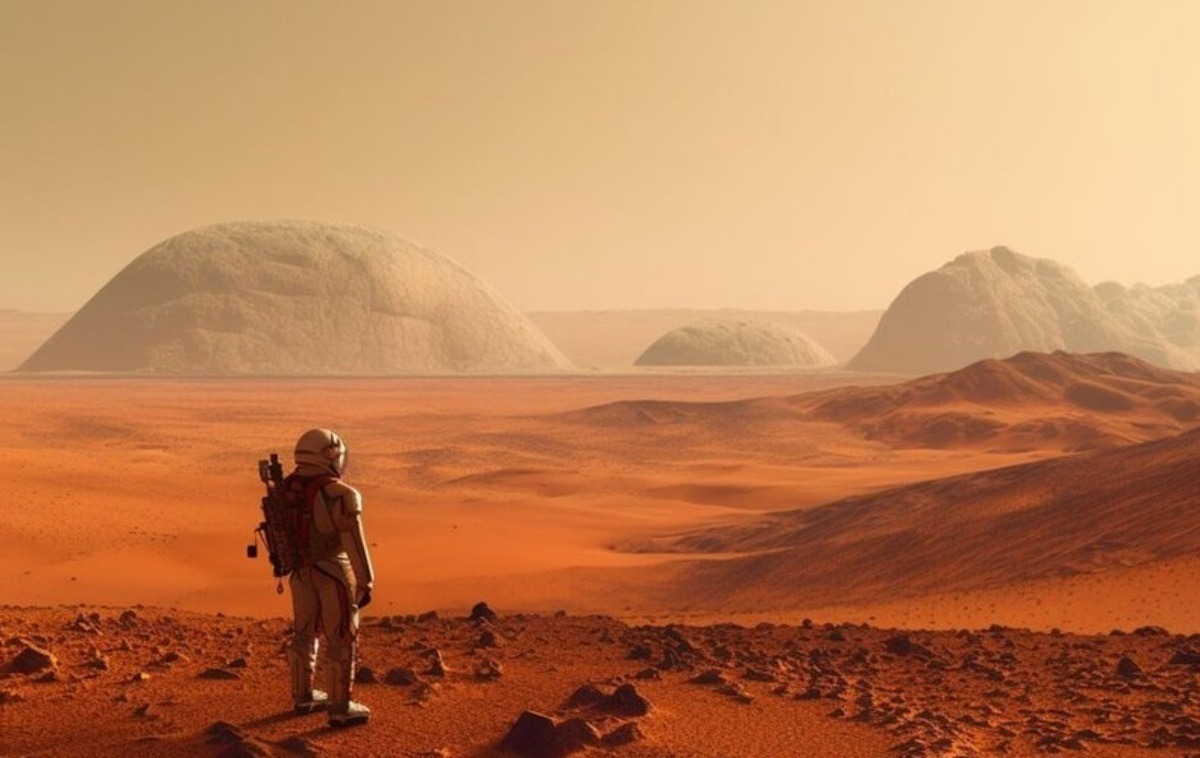 تصاویری فوق‌العاده زیبا از غروب خورشید در مریخ (فیلم)