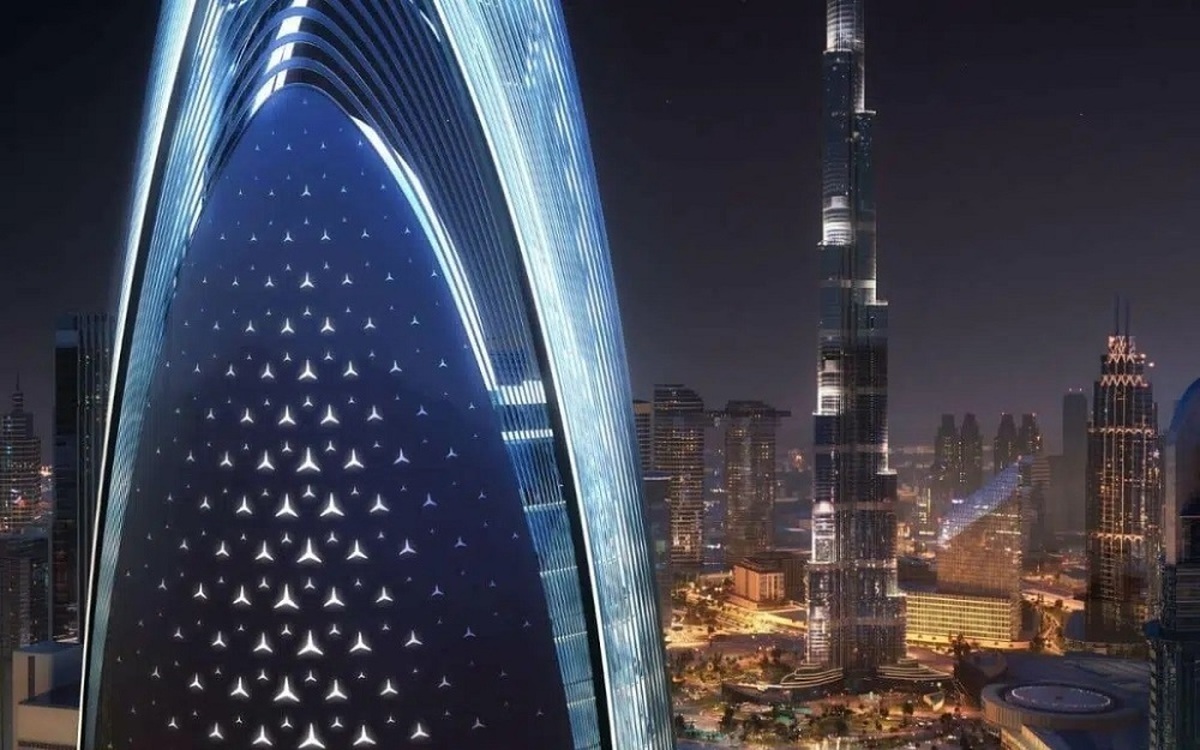 برج مرسدس بنز در دبی معرفی شد (+فیلم)