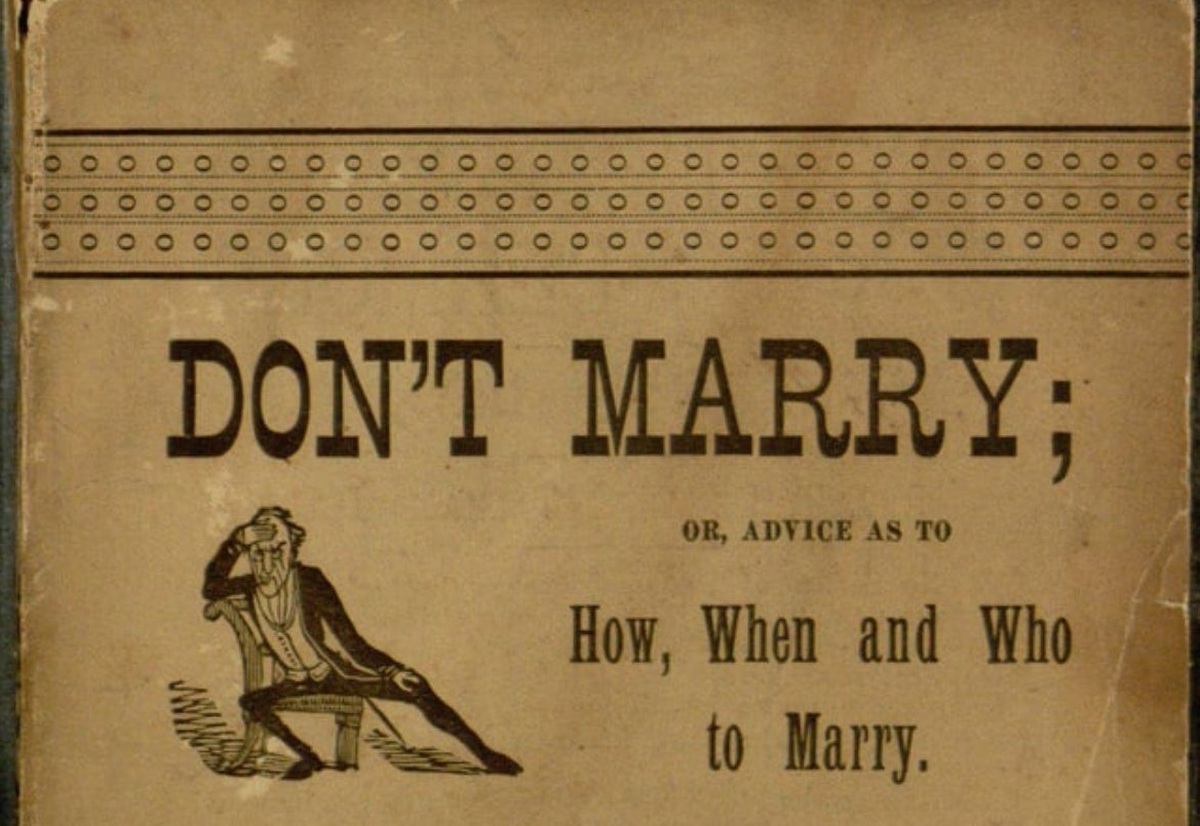راهنمای ازدواج و توصیه های آن در سال 1891(+عکس)