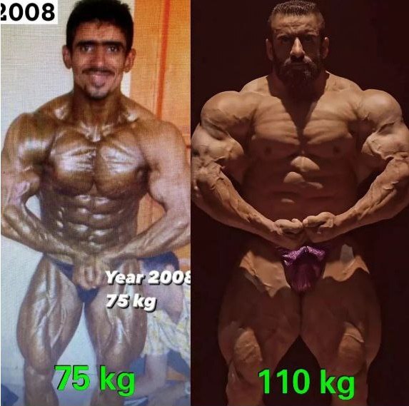 هادی چوپان وقتی 75 کیلوگرم بود! (عکس)