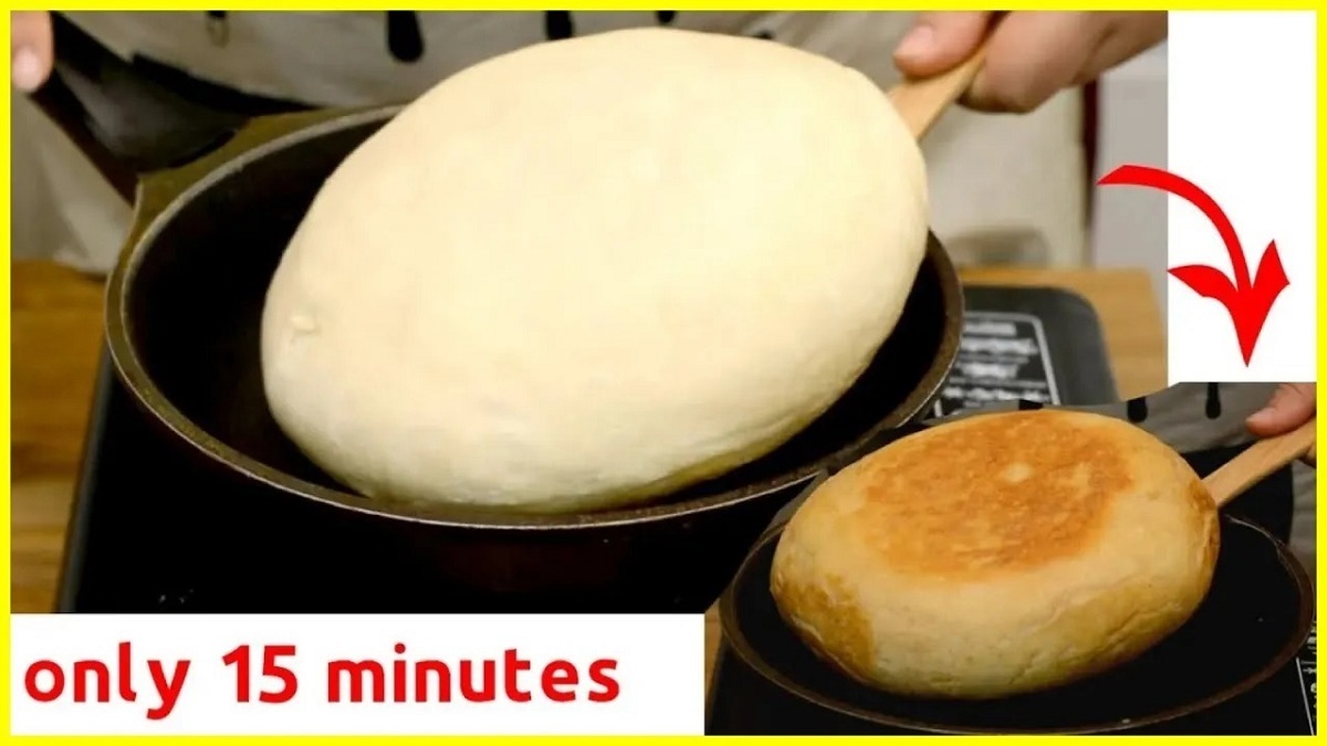 پخت ساده و سریع نان در ماهیتابه به روش آشپز ترکیه ای (فیلم)