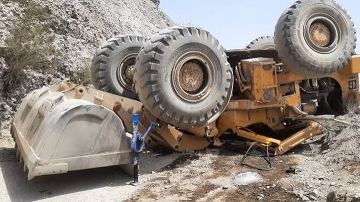 مرگ راننده لودر در معدن سنگ سمنان