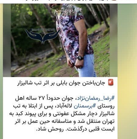 تکذیب مرگ دو مازندرانی بر اثر ابتلا به «تب شالیزار»