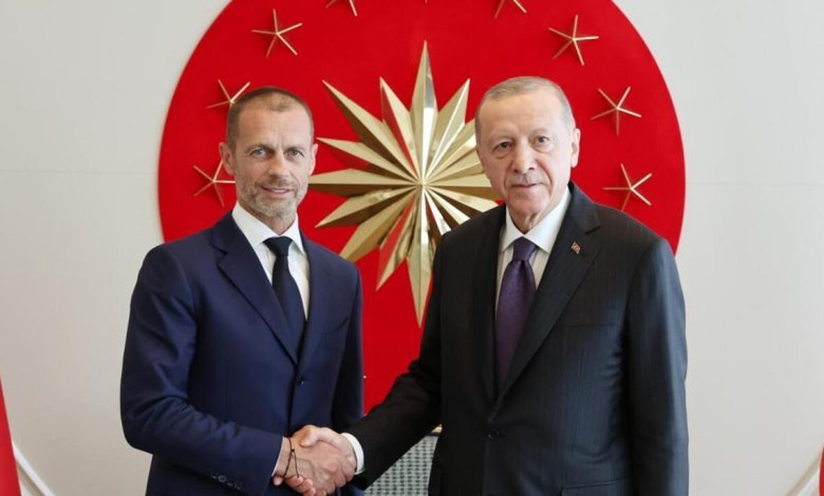 دیدار رؤسای فیفا و یوفا با اردوغان