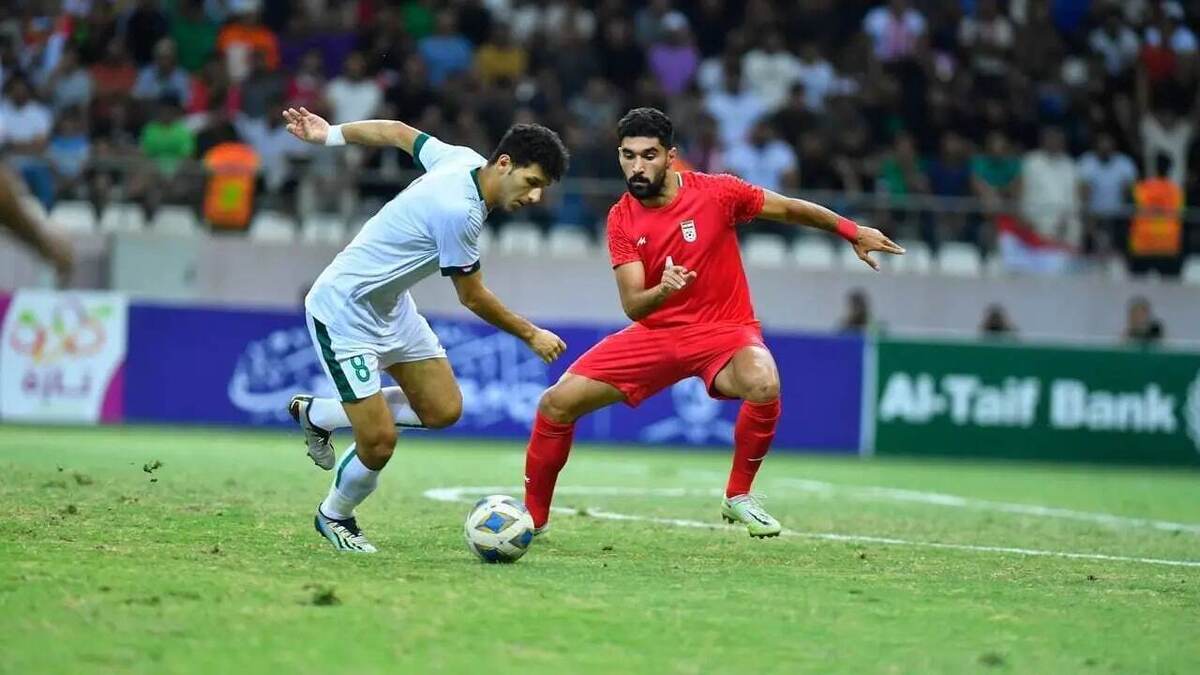 رقص و شادی در استادیوم بغداد بعد از پیروزی فوتبال عراق بر ایران (فیلم)