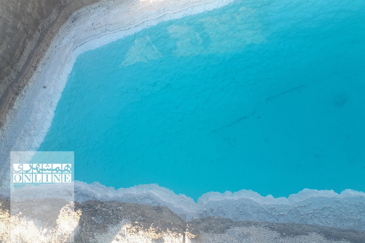 تنها آبشار نمکی جهان در ایران (عکس)