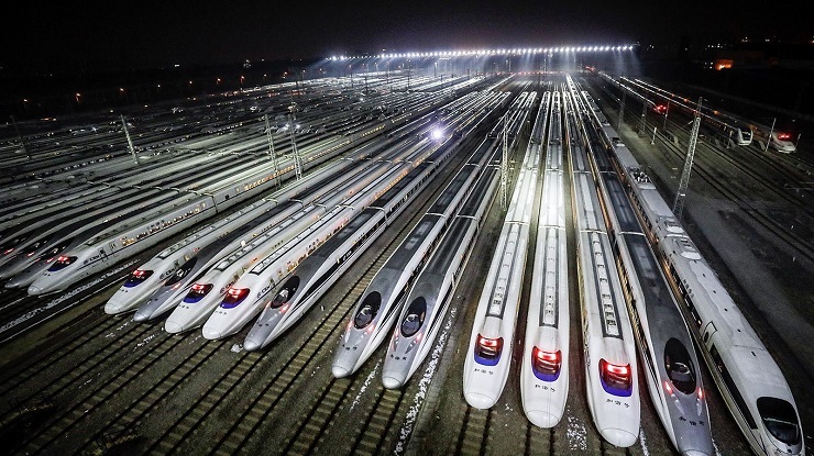 ایستگاه پرسرعت ها در نانجینگ (عکس)