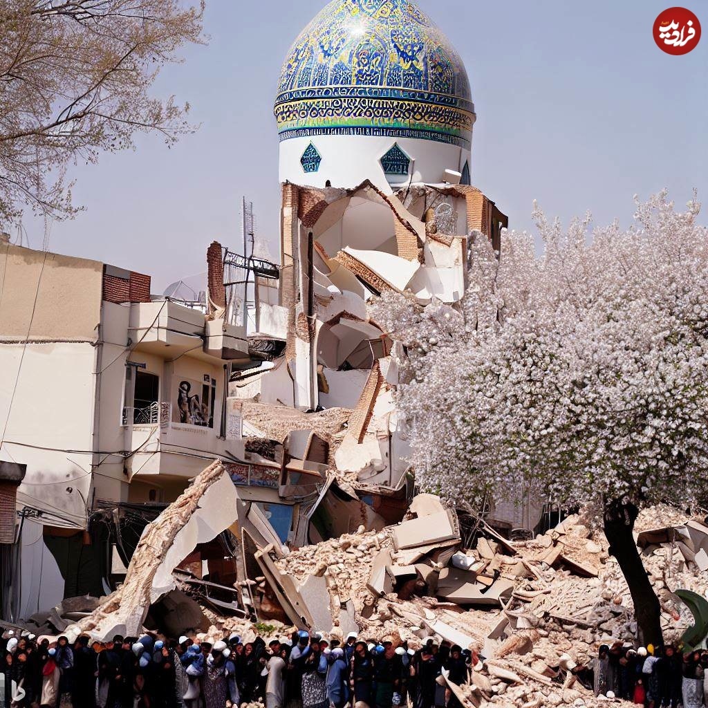 تهران یک روز بعد از زلزله از نگاه هوش مصنوعی