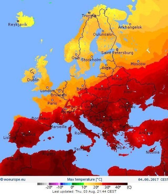 اعلام وضعیت قرمز گرمای مرگبار در اروپا / آتش سوزی جنگل ها و افزایش مرگ و میر