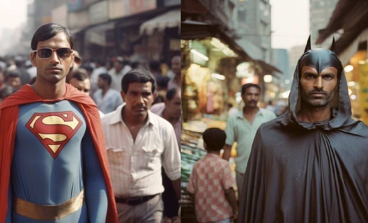 بتمن و سوپرمن اگر هندی بودند (+عکس)