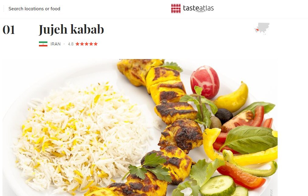 غذای محبوب ایرانی در فهرست «۱۰۰ غذای مرغ با رتبه برتر در جهان» اول شد