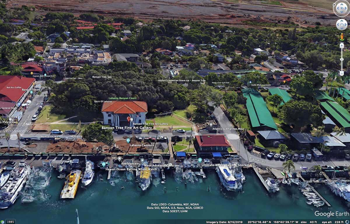 تصاویر هوایی شوک آور از شهر سوخته در هاوایی