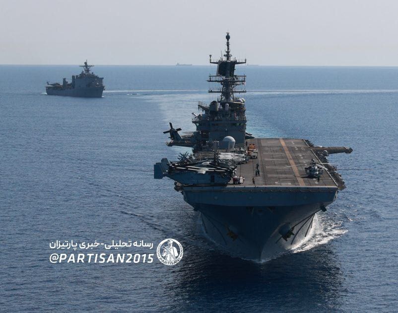 ورود ناوگروه آبی‌خاکی (ARG) باتان نیروی دریایی آمریکا به دریای عمان
