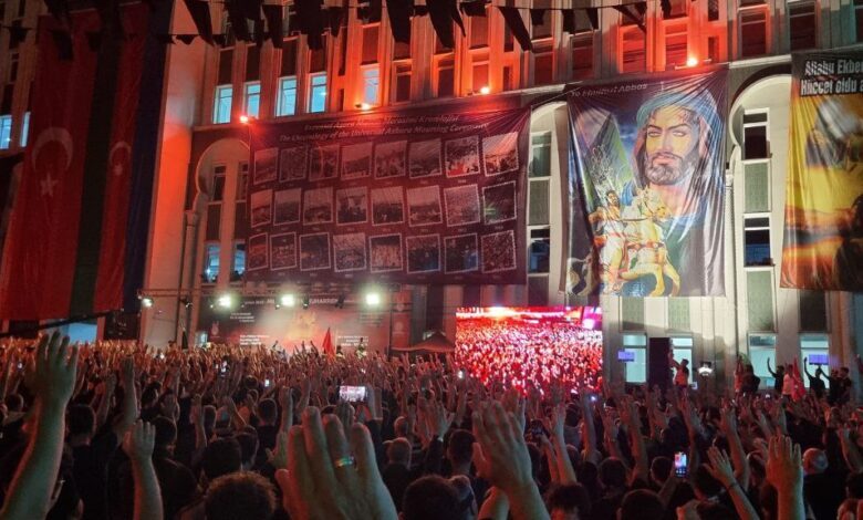 مراسم شب عاشورا در استانبول ( +عکس و فیلم)