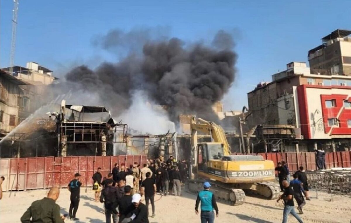 آتش سوزی در کربلا / هیچ ایرانی آسیب ندید