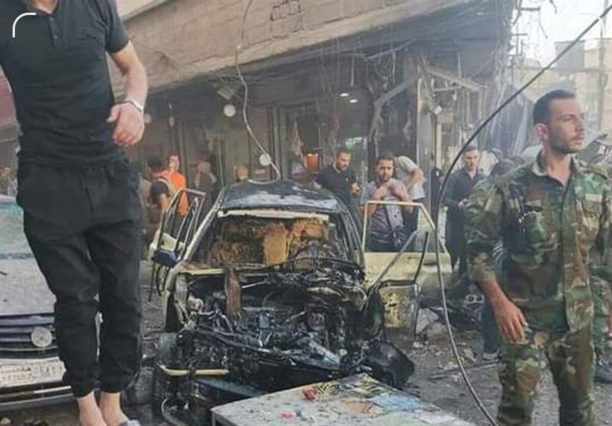 لحظه انفجار تروریستی در زینبیه دمشق (فیلم)